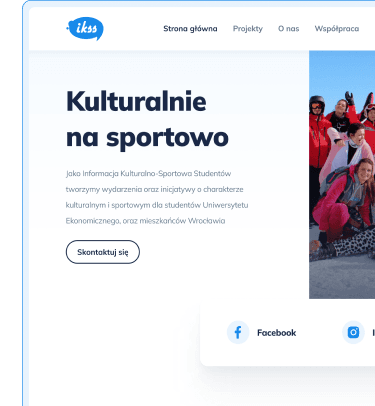 IKSS portfolio website screenshot